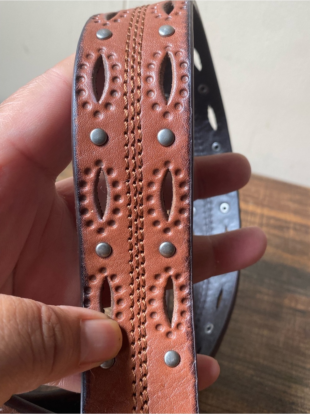 Carhartt Grommet Leather Belt, 38”